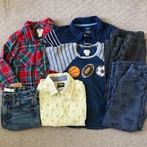 7-pc Bundle assorted little boy clothes, ~4-5.